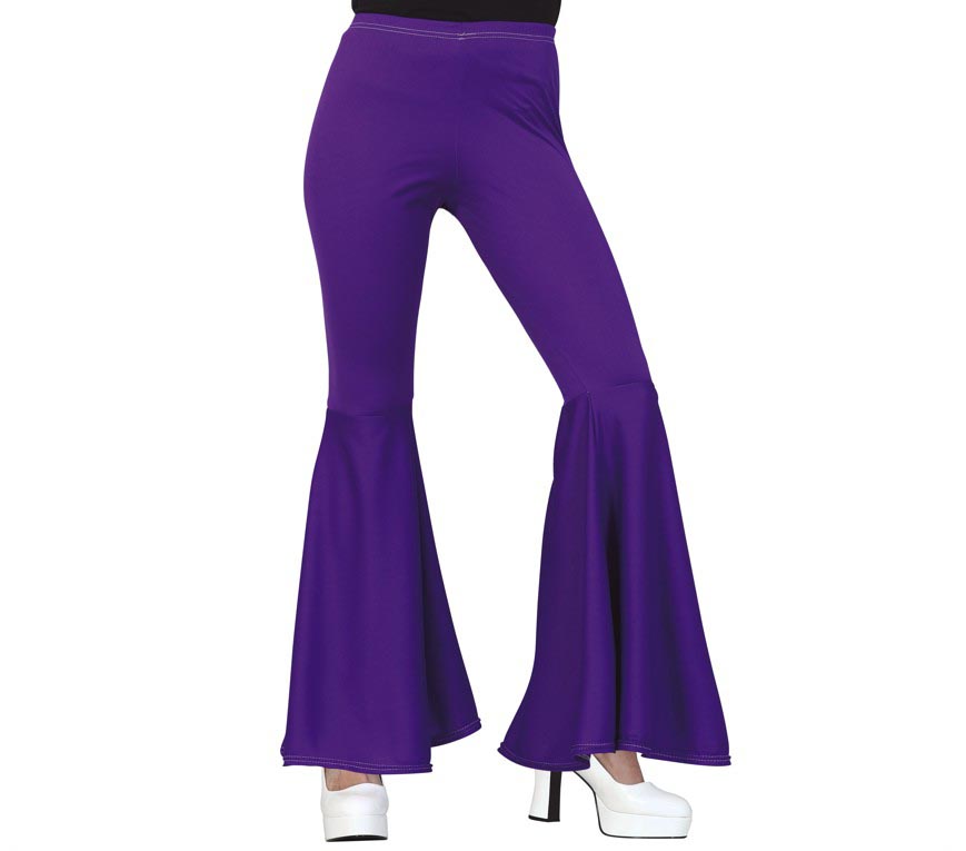 GP16857 – 70s Violette Retro Schlaghosen Party – Größe: 42 - 44 (L) – Farbe: Lila, Ansicht 2