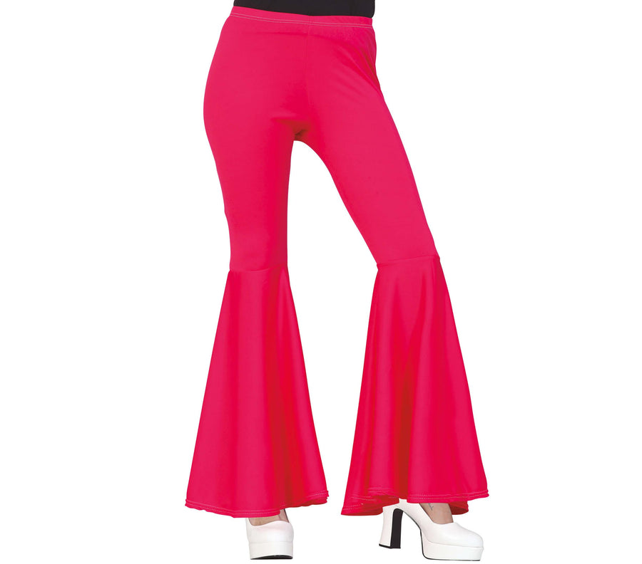 GP16858 – 70S Festival Schlaghose Retro Flair Tanz – Größe: 42 - 44 (L) – Farbe: Pink, Ansicht 2