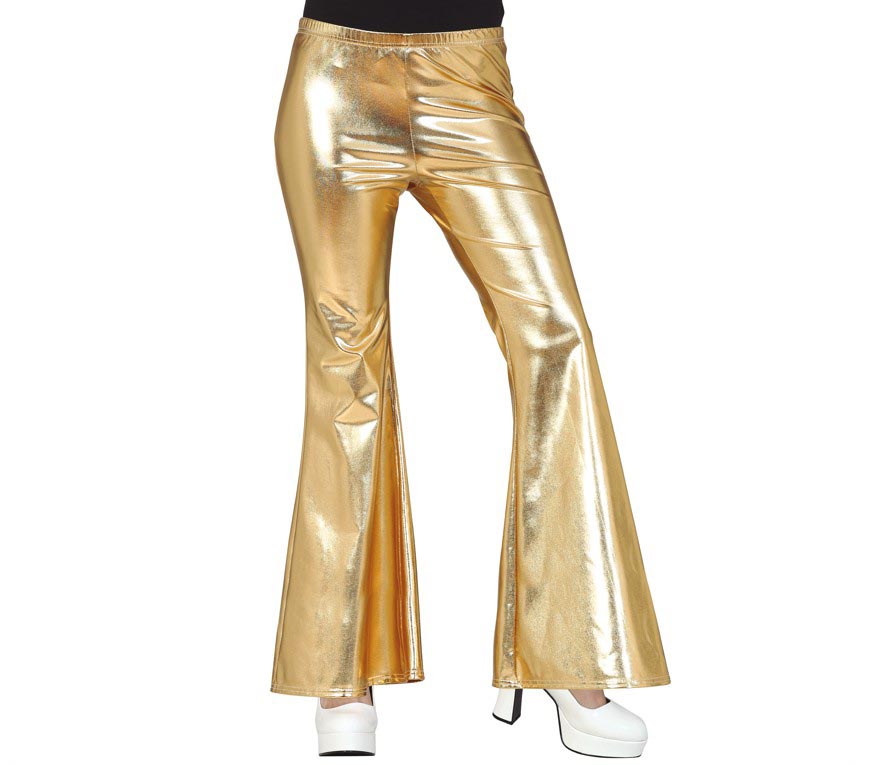 GP16913 – 70s Gold Partyhose Karneval – Größe: 38 - 40 (M) – Farbe: Gold, Ansicht 2