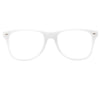 GP16934 – 80s 90s Retro Brille Weiß Klassiker – Farbe: Weiß