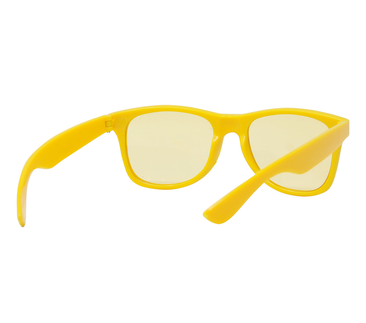 GP16934 – 80s 90s Retro Brille Weiß Klassiker – Farbe: Gelb