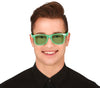 GP16934 – 80s 90s Retro Brille Weiß Klassiker – Farbe: Grün