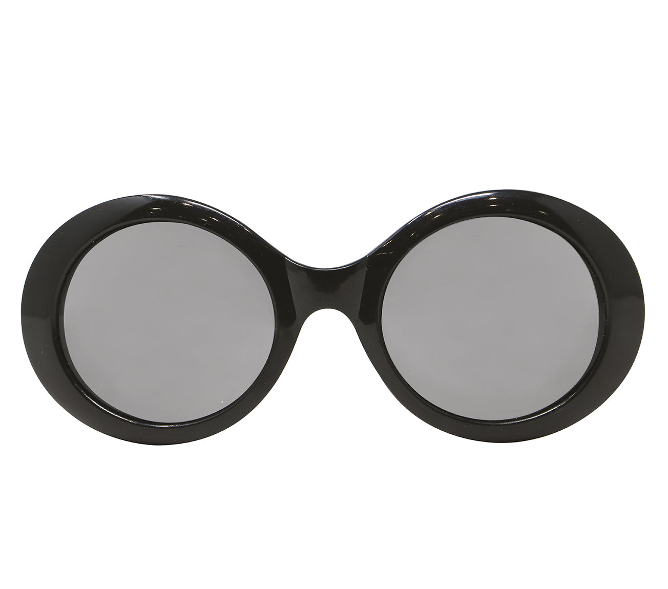 GP16937 – 60s Retro Brillen Schwarz Rund – Farbe: Schwarz