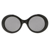 GP16937 – 60s Retro Brillen Schwarz Rund – Farbe: Schwarz