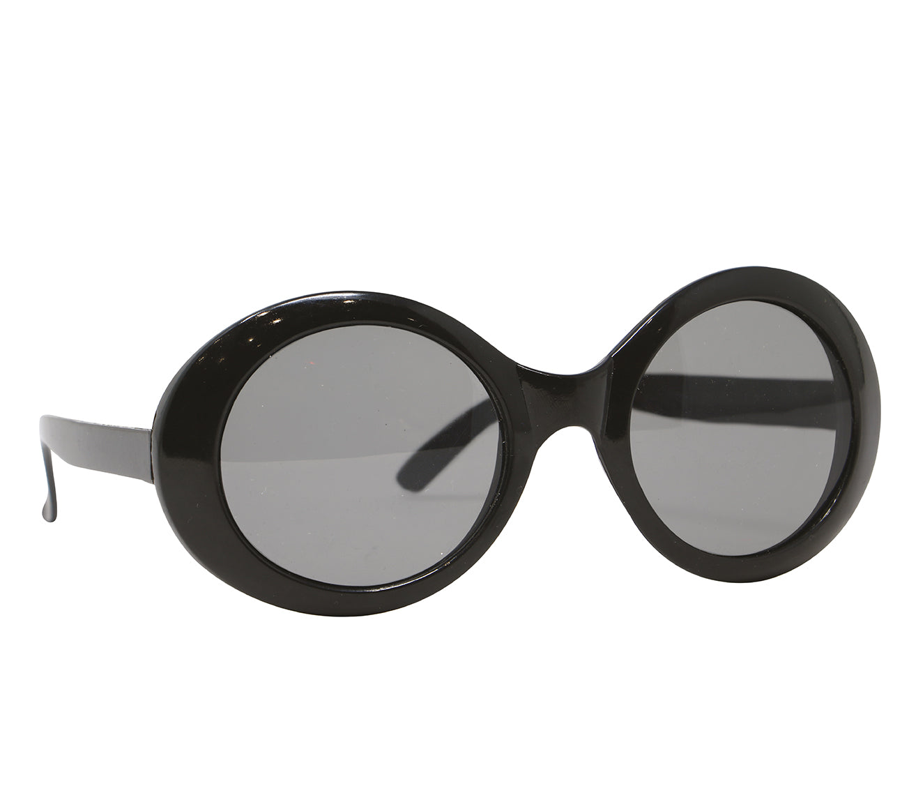 GP16937 – 60s Retro Brillen Schwarz Rund – Farbe: Schwarz