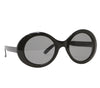 GP16937 – 60s Retro Brillen Schwarz Rund – Farbe: Schwarz