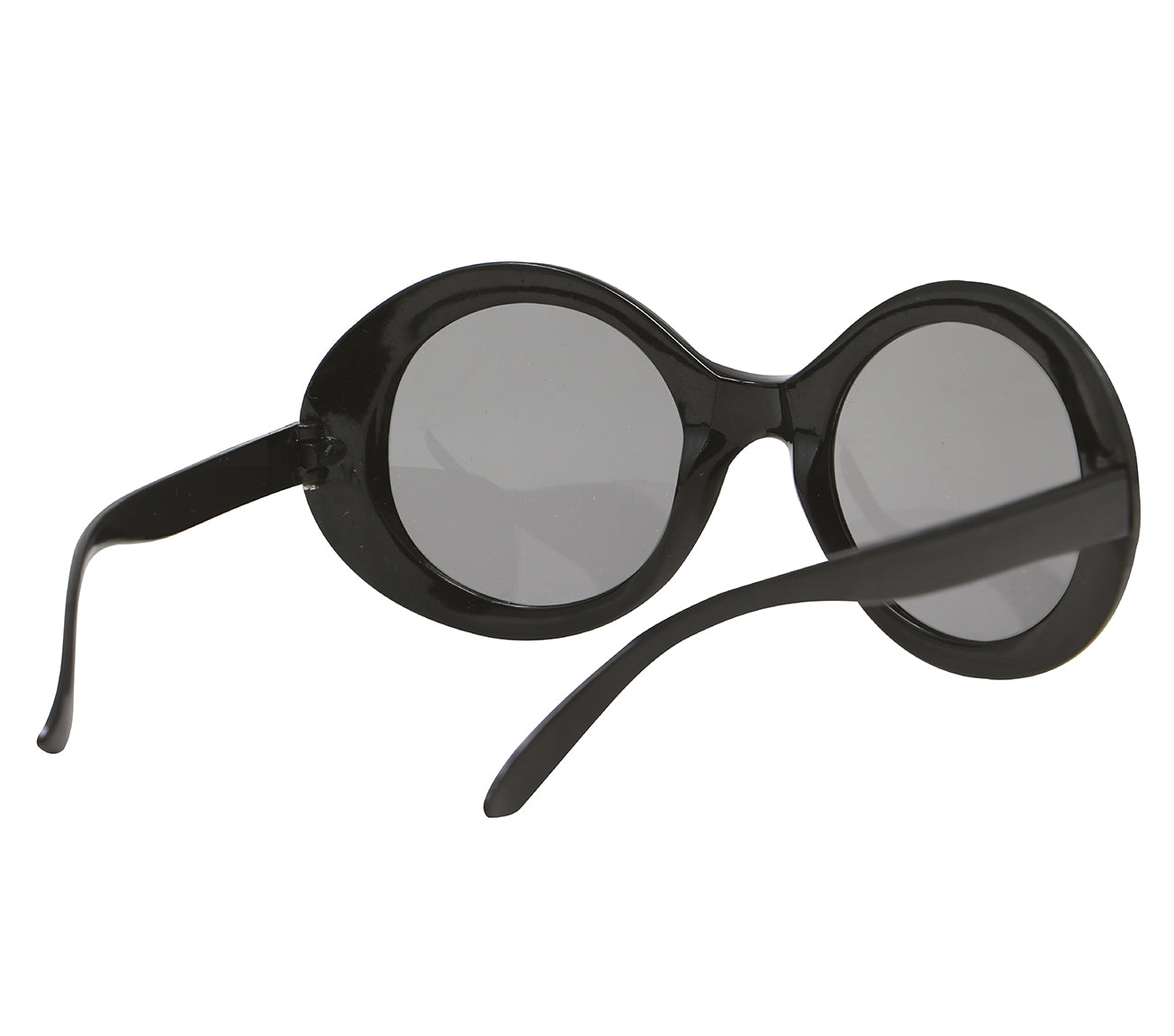GP16937 – 60s Retro Brillen Schwarz Rund – Farbe: Schwarz