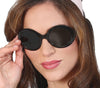 GP16937 – 60s Retro Brillen Schwarz Rund – Farbe: Schwarz