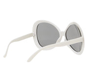 70er Jahre Brille für Damen weiß Oversize, Bild 4