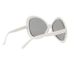 GP16938 – 70S Retro Brille Karneval – Farbe: Weiß