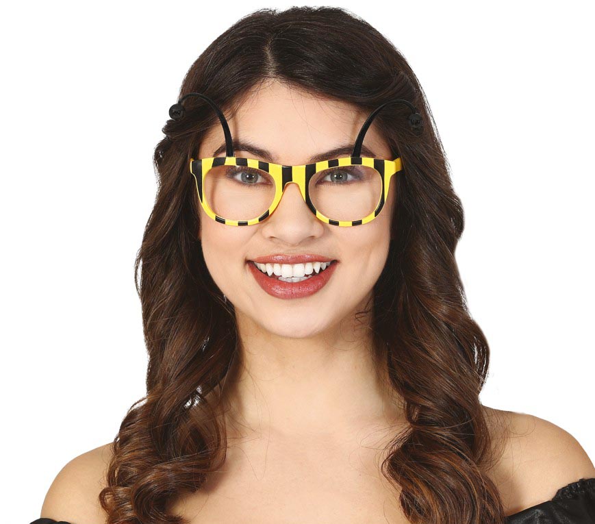 GP16939 – Hummelchen Brille Karneval Erwachsene – Farbe: Gelb