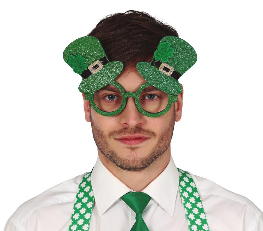 GP16941 – St Patricks Party Brille Hüte – Farbe: Grün, Ansicht 2