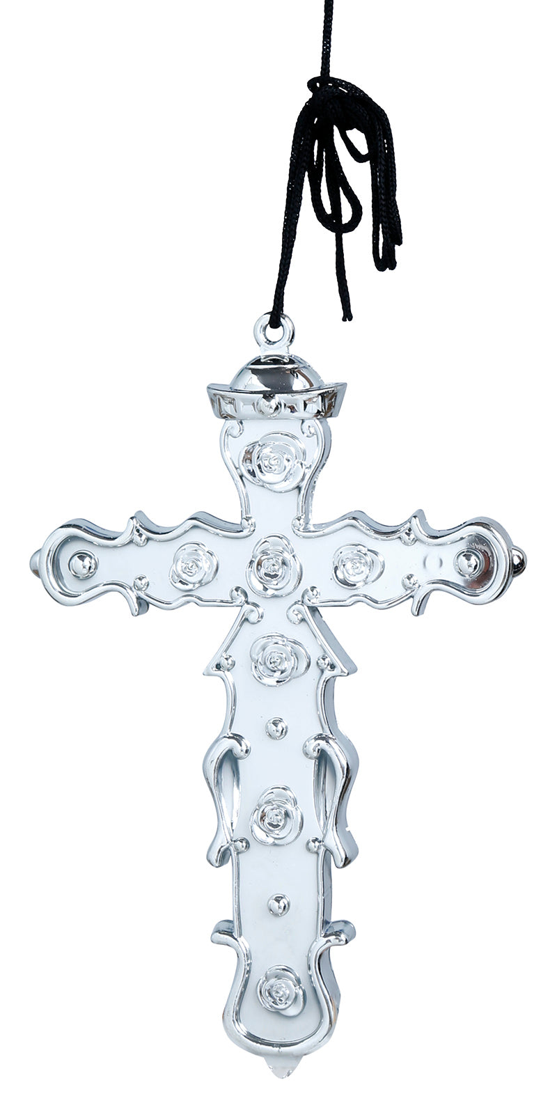 GP16945 – Religion Priester Kreuz Kette Kostüm – Farbe: Silber, Ansicht 2