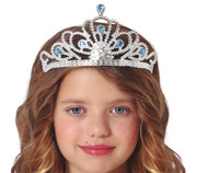 Prinzessin Diadem Blau Silber Mittelalter, Bild 1