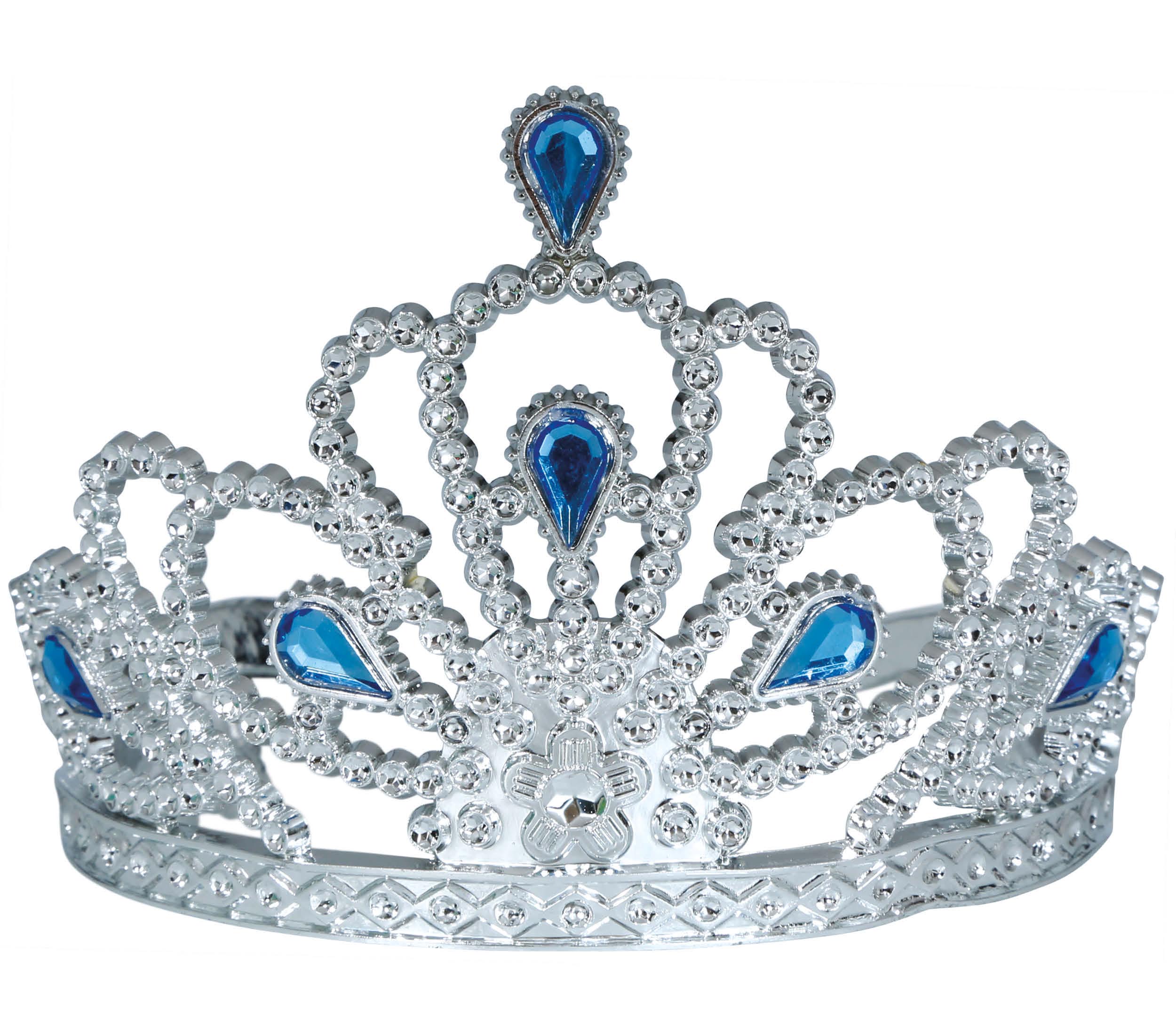 GP17006 – Prinzessin Diadem Blau Silber Mittelalter – Farbe: Silber