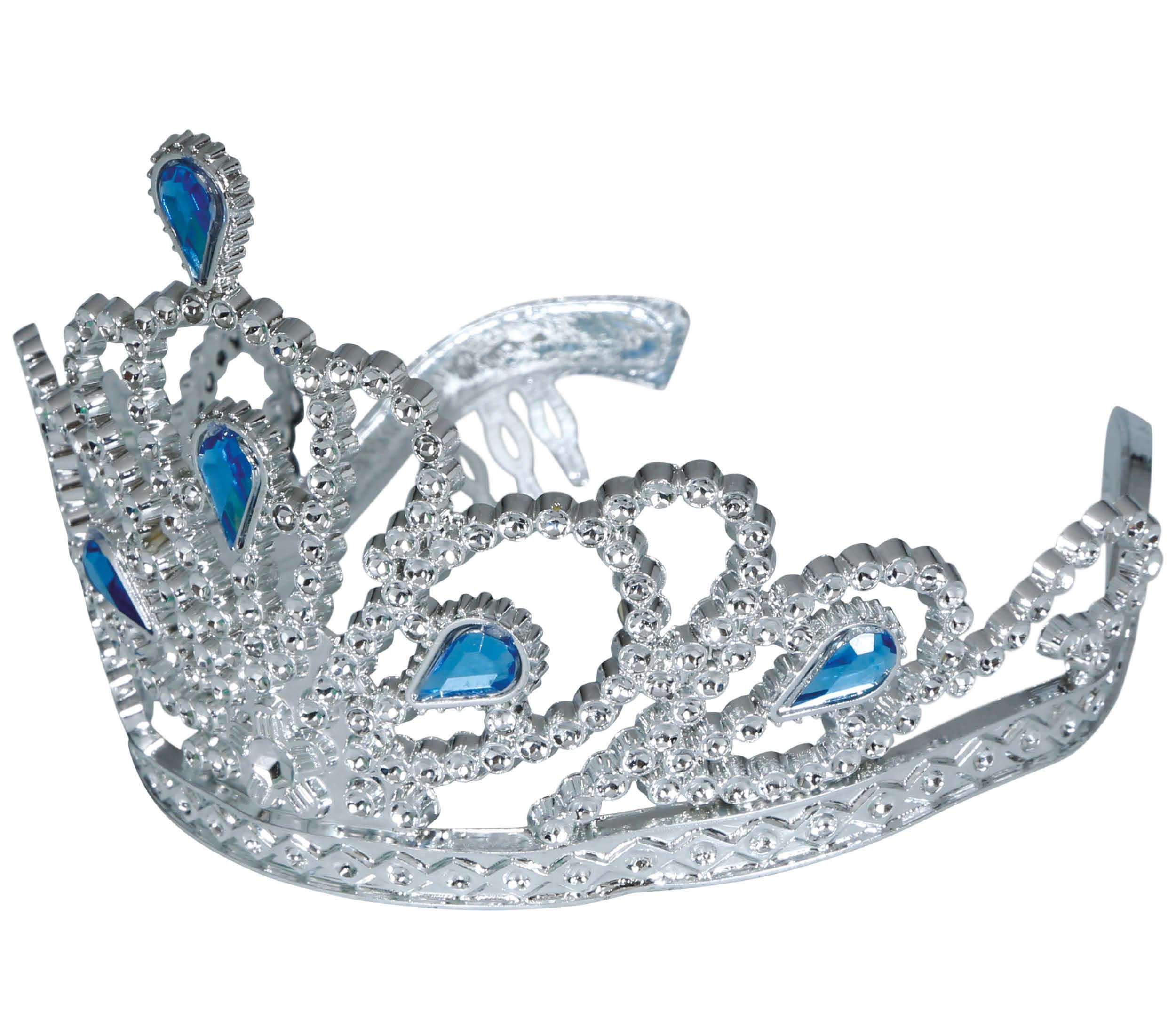 GP17006 – Prinzessin Diadem Blau Silber Mittelalter – Farbe: Silber