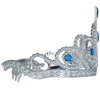 GP17006 – Prinzessin Diadem Blau Silber Mittelalter – Farbe: Silber