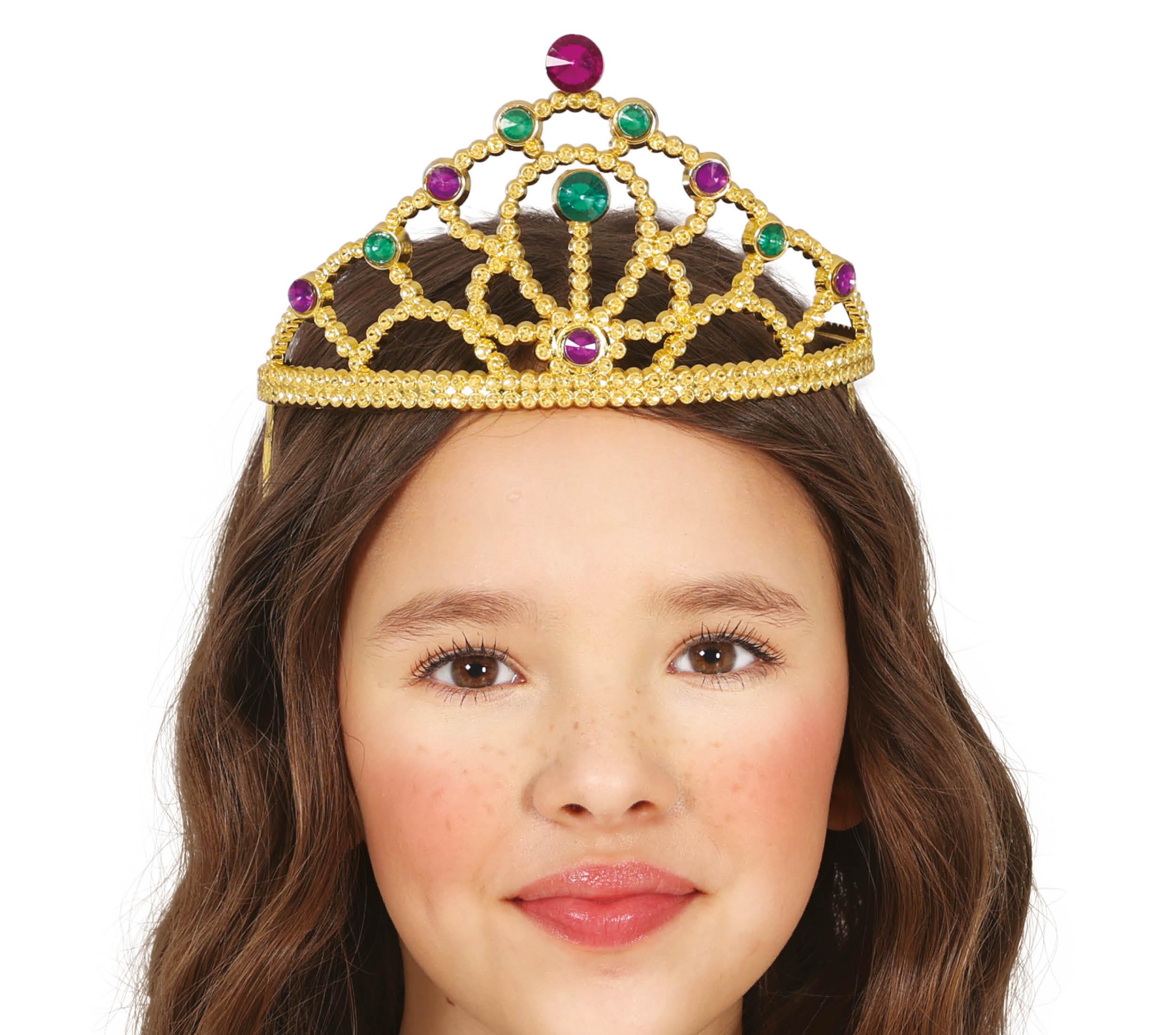 GP17008 – Prinzessin Diadem Karneval Krone – Farbe: Gold