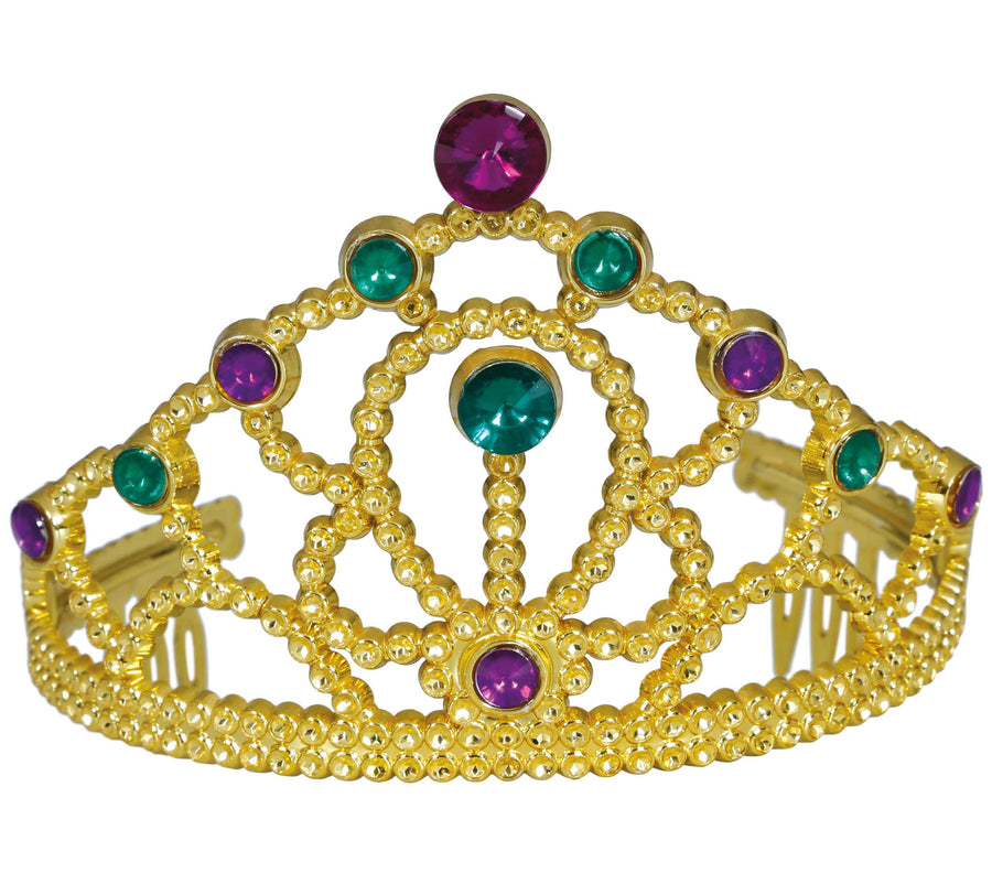 GP17008 – Prinzessin Diadem Karneval Krone – Farbe: Gold, Ansicht 2