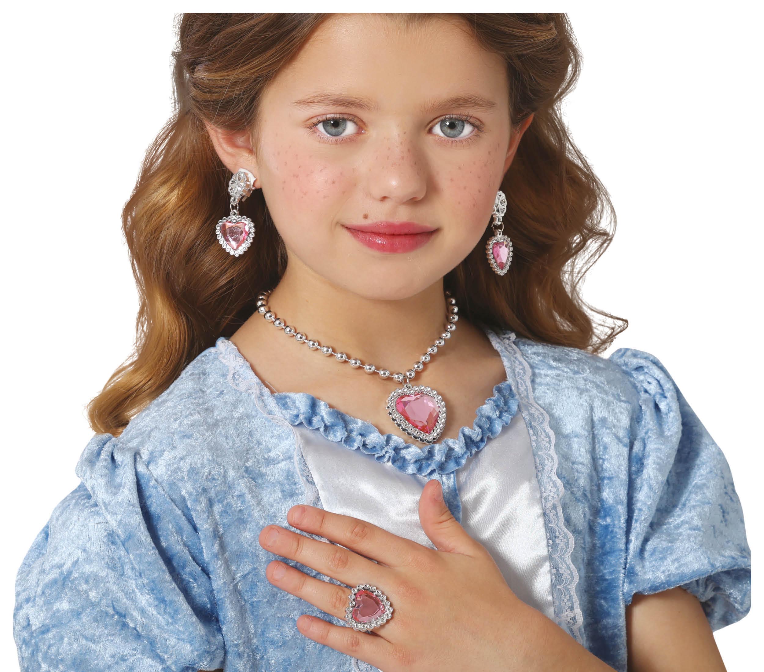 GP17025 – Prinzessin Karneval Herzschmuck Set – Farbe: Pink
