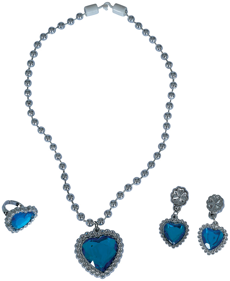 GP17025 – Prinzessin Karneval Herzschmuck Set – Farbe: Blau