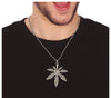 GP17029 – Rastafarian Marihuana Blatt Anhänger – Farbe: Metallic