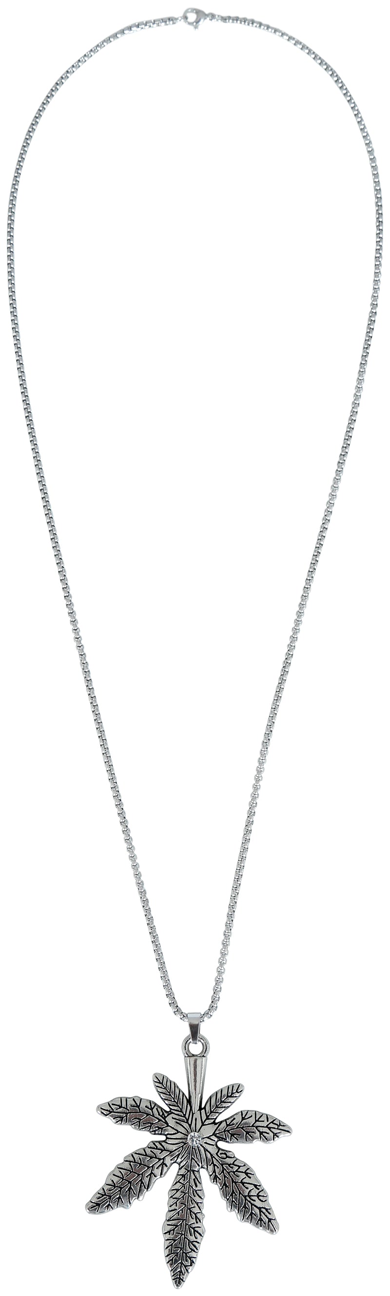 GP17029 – Rastafarian Marihuana Blatt Anhänger – Farbe: Metallic, Ansicht 2