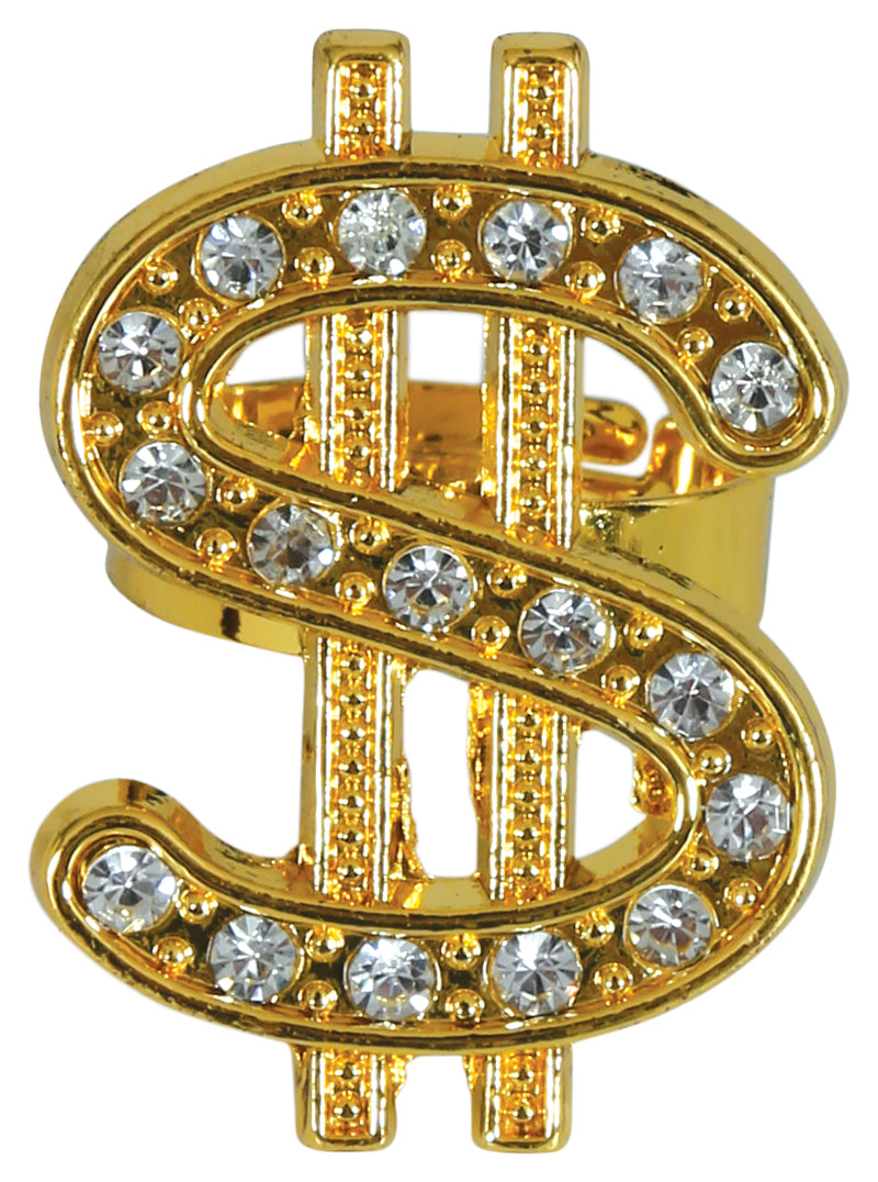 GP17030 – Sheik Wüstenprinz Dollar Ring Funkelnd – Farbe: Gold