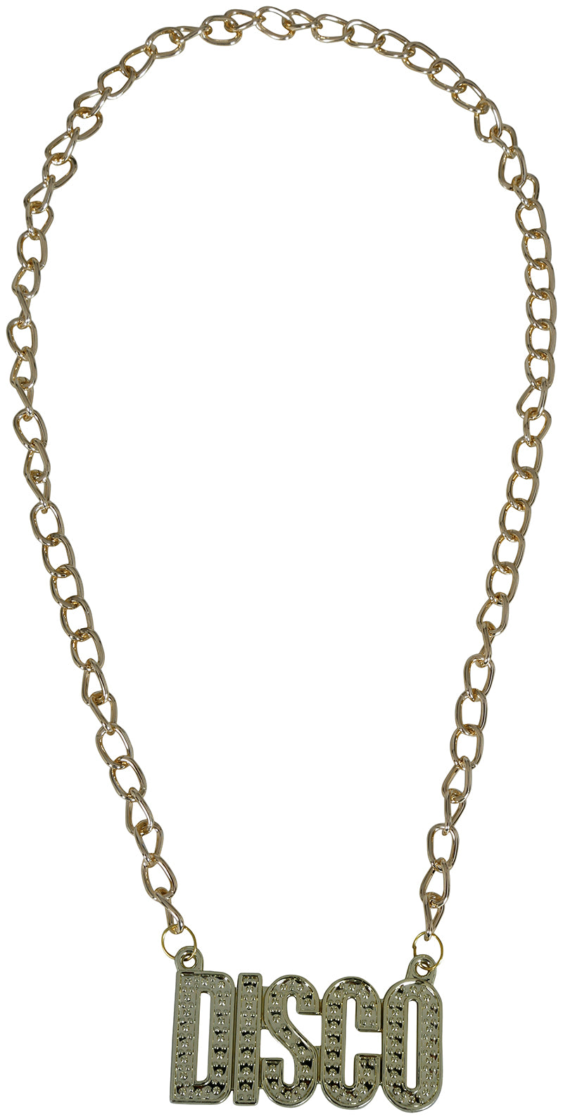 GP17031 – Disco Karneval Kette Bunter Kulturen – Farbe: Gold, Ansicht 2