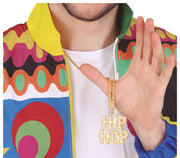 Hip Hop Halskette für Erwachsene 5 cm gold, Bild 1