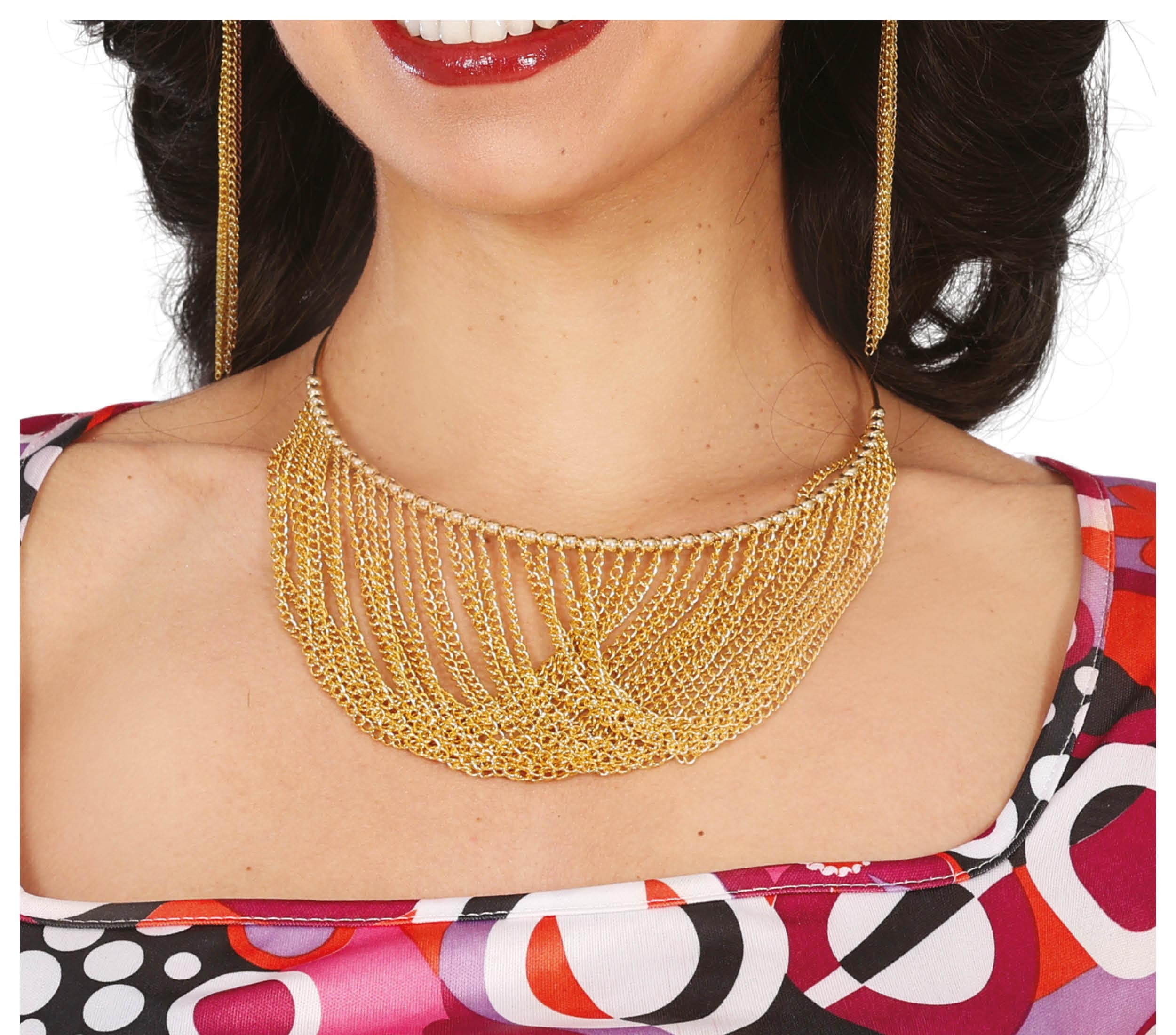 GP17036 – Prinzessinnen Glamour Kette 20s Style – Farbe: Gold