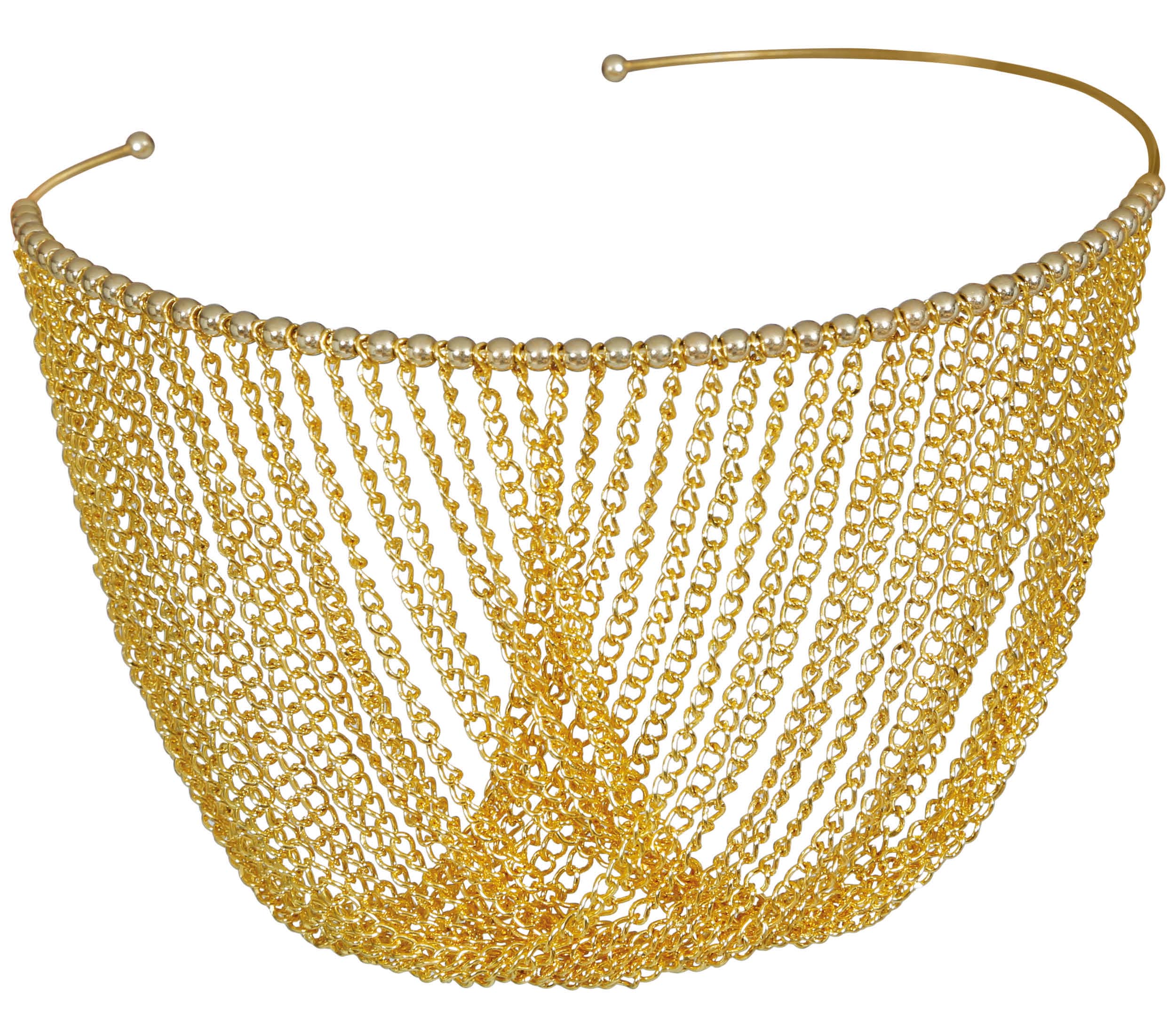GP17036 – Prinzessinnen Glamour Kette 20s Style – Farbe: Gold