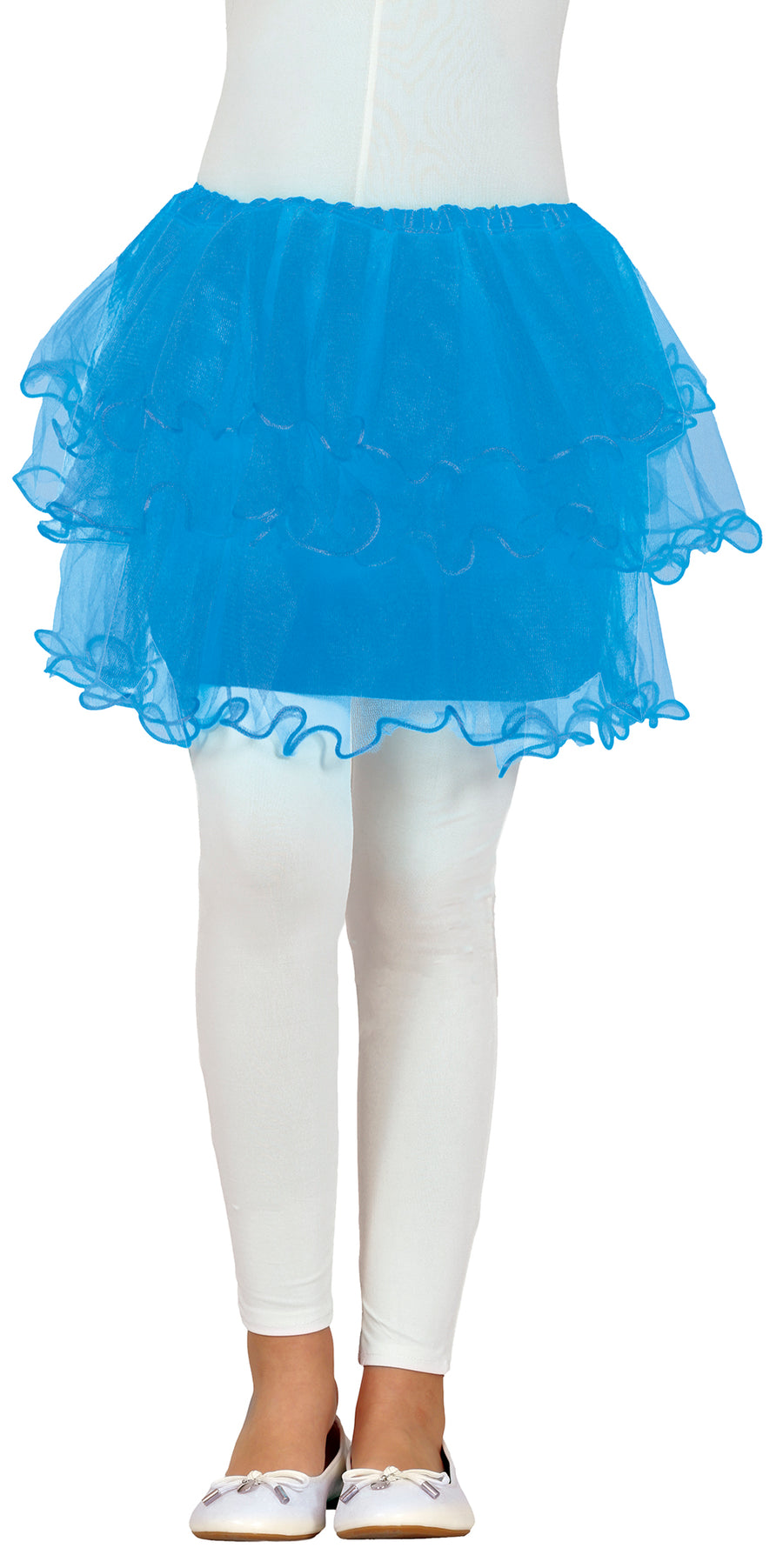 GP17052 – Karneval Tutu Magischer Kinderrock Gelb Blau – Farbe: Blau, Ansicht 2