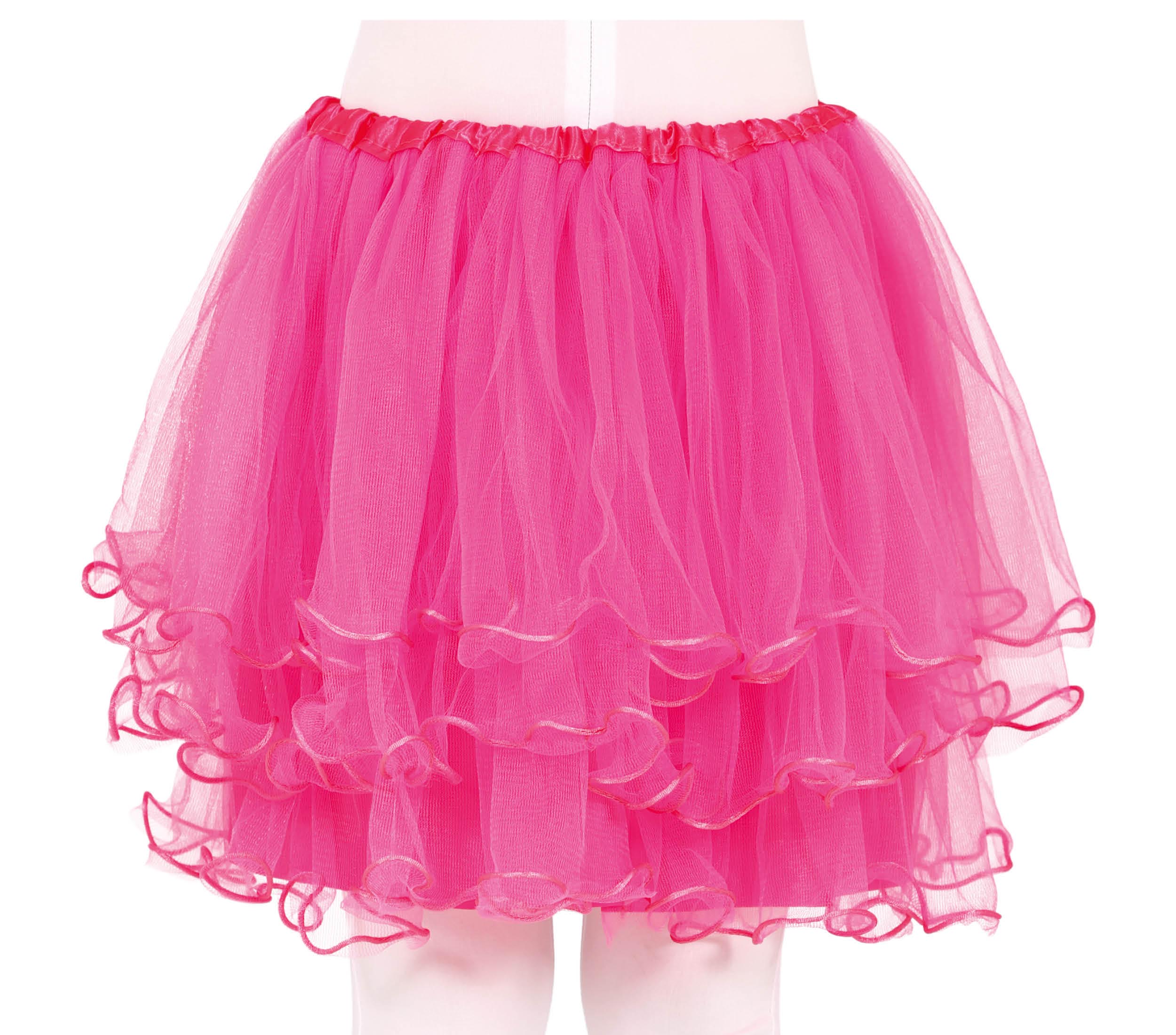 GP17052 – Karneval Tutu Magischer Kinderrock Gelb Blau – Farbe: Pink