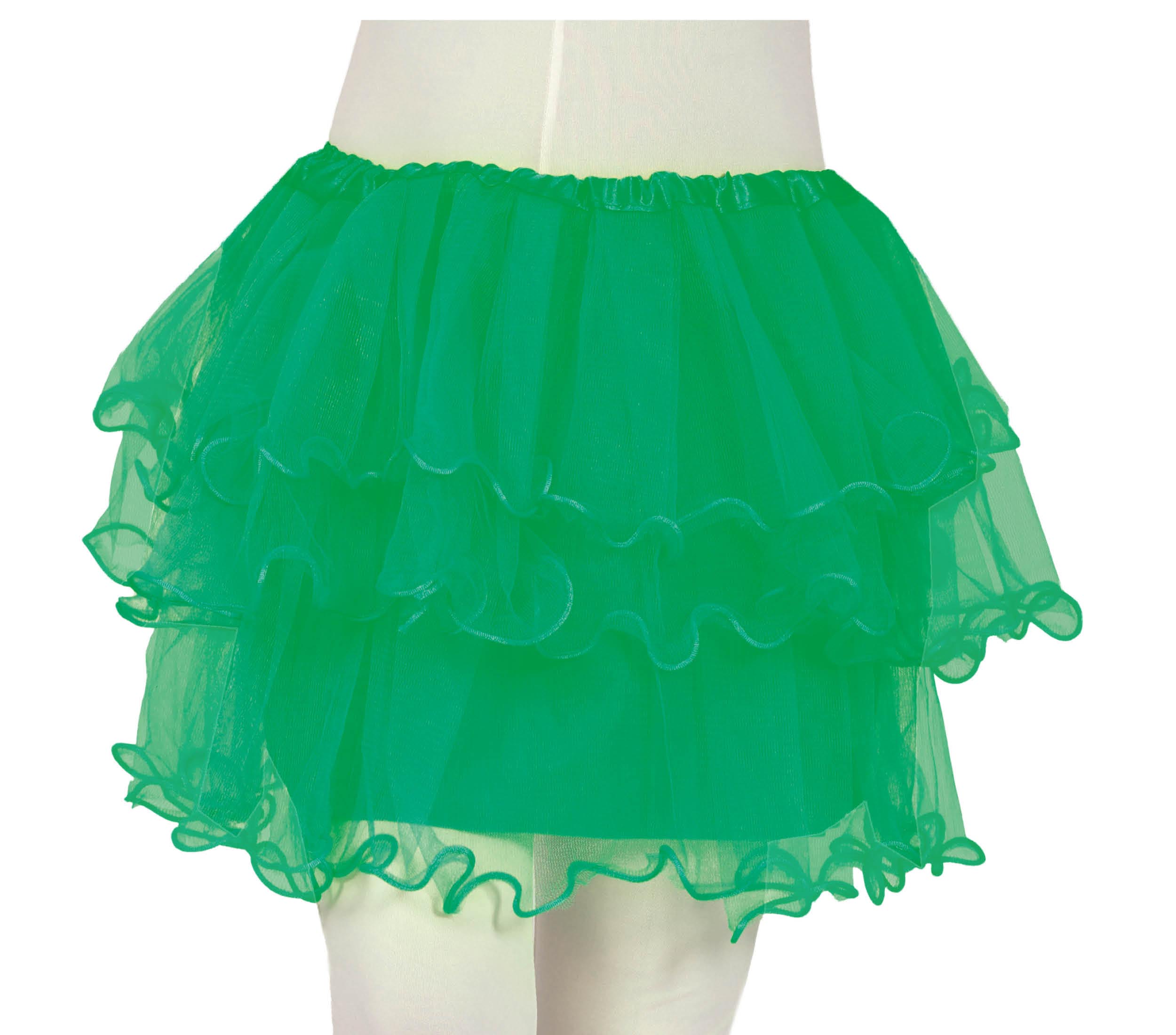 GP17052 – Karneval Tutu Magischer Kinderrock Gelb Blau – Farbe: Grün