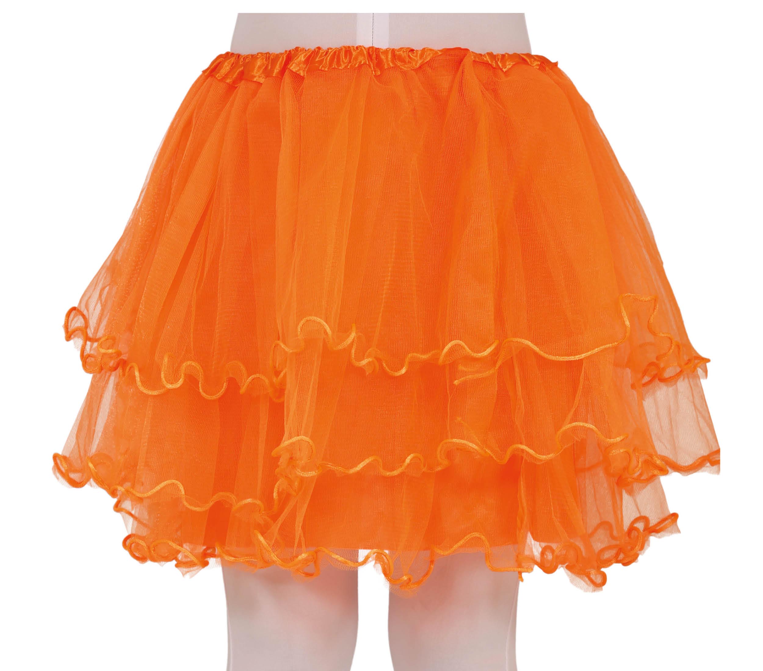 GP17052 – Karneval Tutu Magischer Kinderrock Gelb Blau – Farbe: Orange