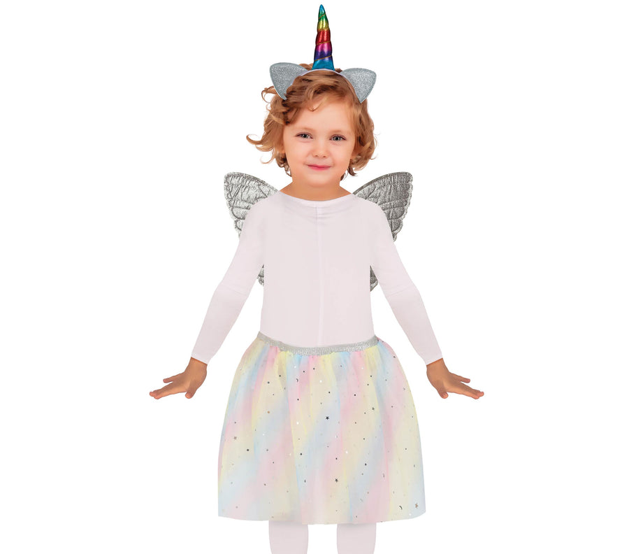 Einhorn Set für Mädchen mit Regenbogen Flügeln