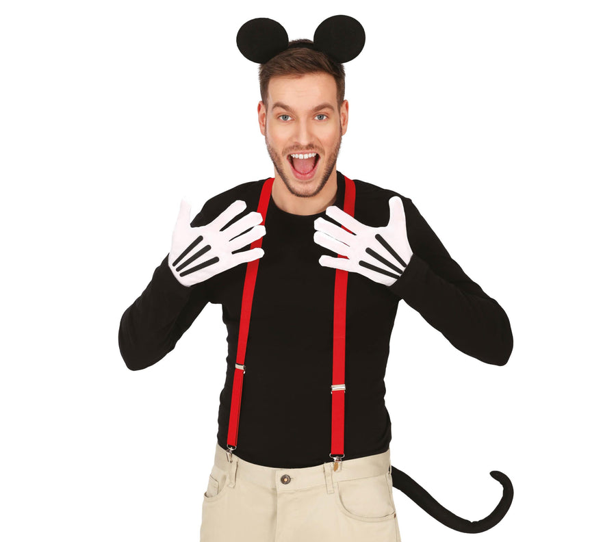 Maus Kostüm Set für Erwachsene 4 teilig