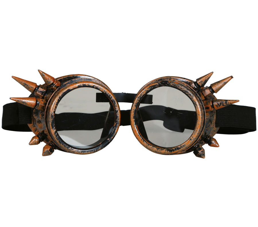 GP17084 – Steampunk Goggle Retro Brille Vintage – Farbe: Bronze, Ansicht 2