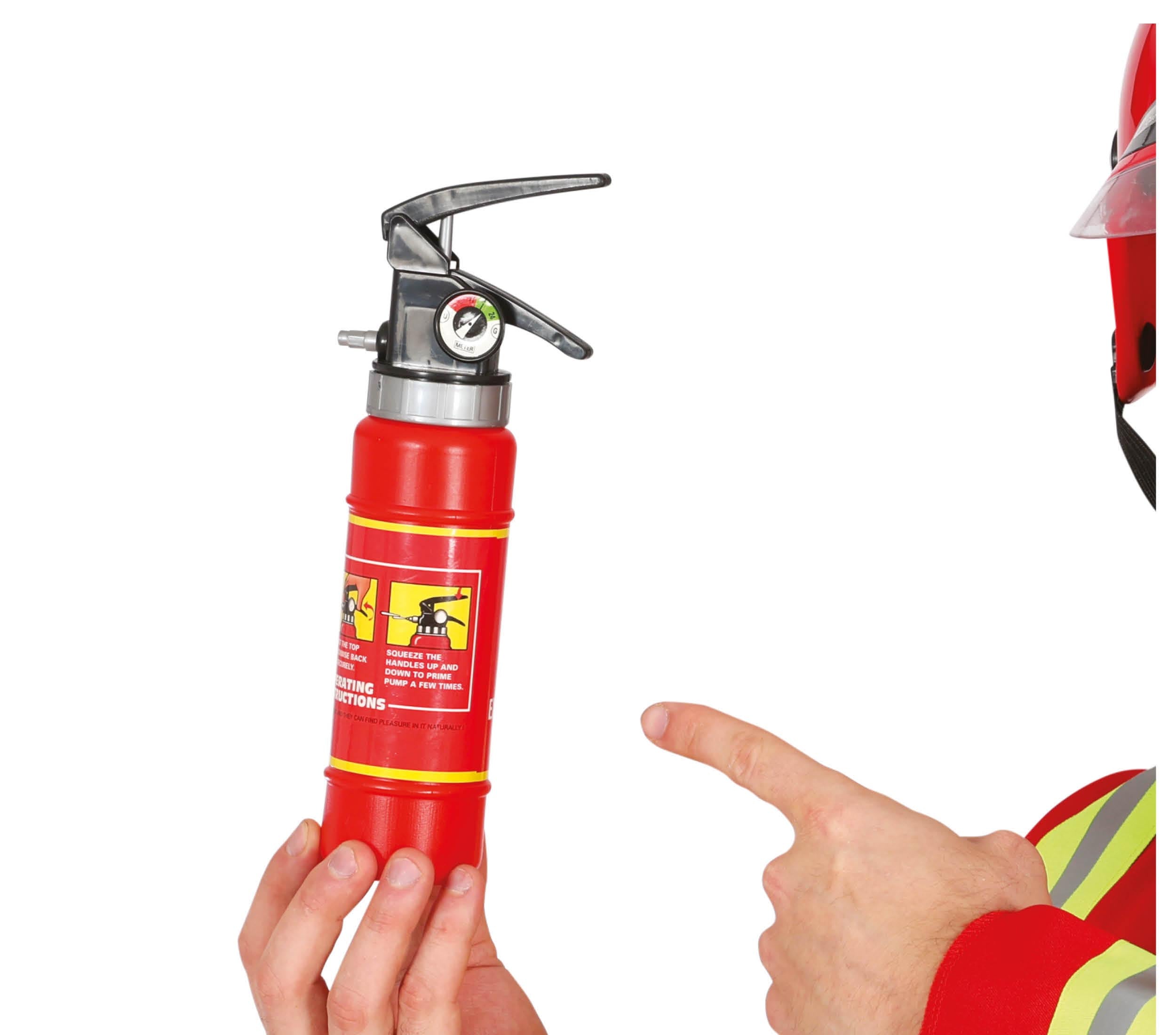 GP17085 – Feuerwehrleute Handfeuerlöscher Rot Sicherheit – Farbe: Rot
