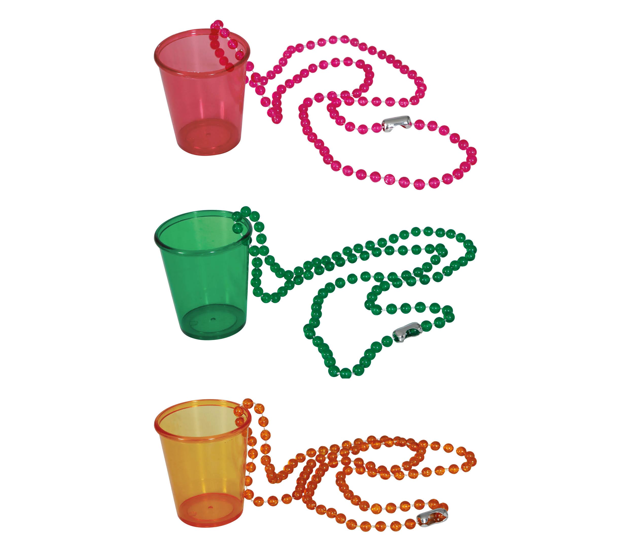 GP17089 – Bier Und Getränke Party Shot Halskette – Farbe: Mehrfarbig