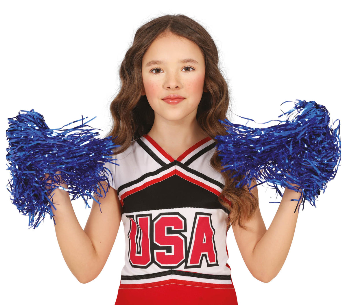 GP17102 – Sportliche Cheerleader Pom Poms Blau – Farbe: Blau