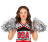 GP17102 – Sportliche Cheerleader Pom Poms Blau – Farbe: Silber