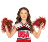 GP17102 – Sportliche Cheerleader Pom Poms Blau – Farbe: Rot