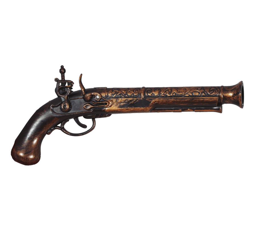 Piratenpistole für Erwachsene 28 cm antik