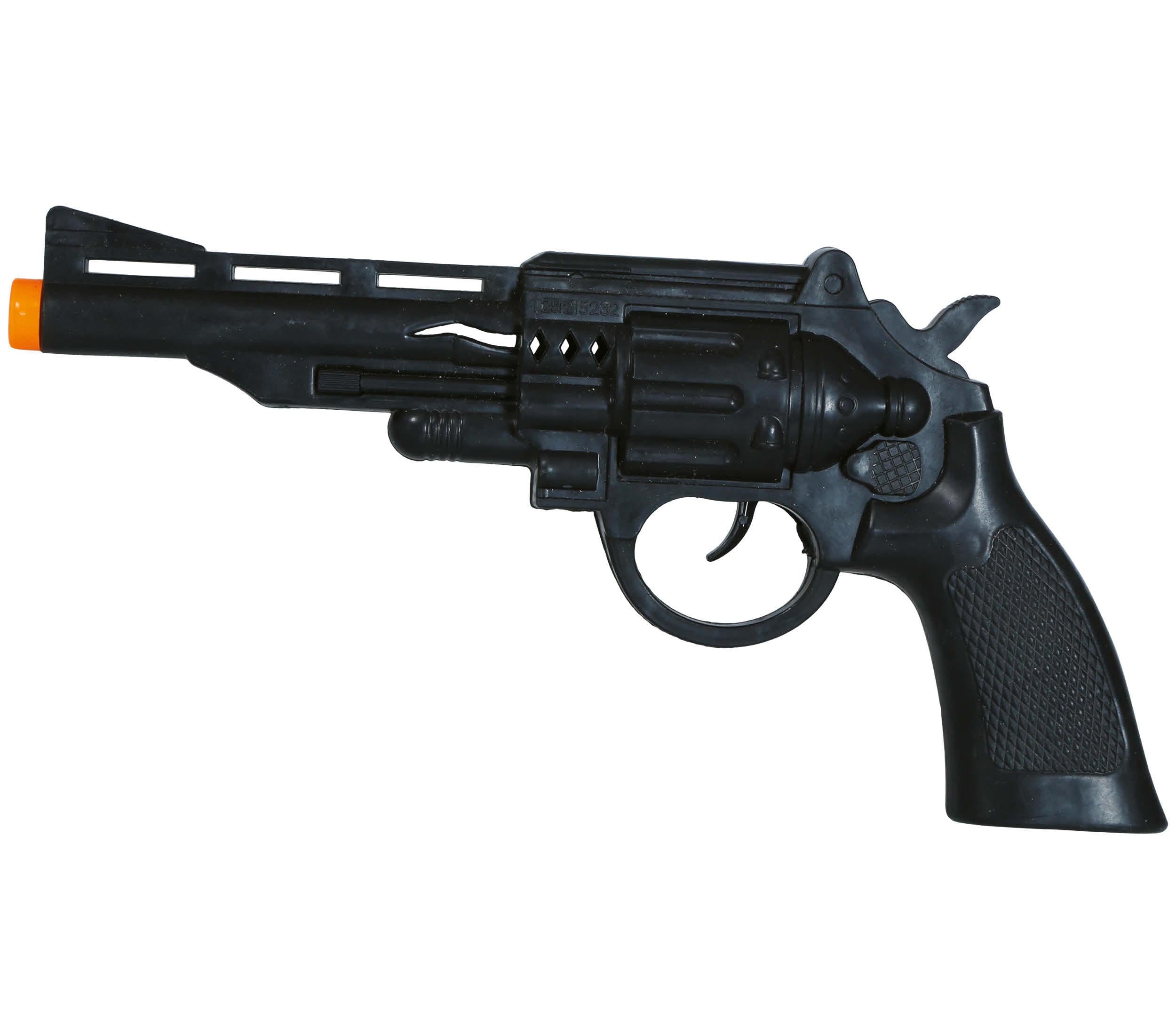 GP17112 – Polizei Revolver Schwarz Karneval Kostüm – Farbe: Schwarz