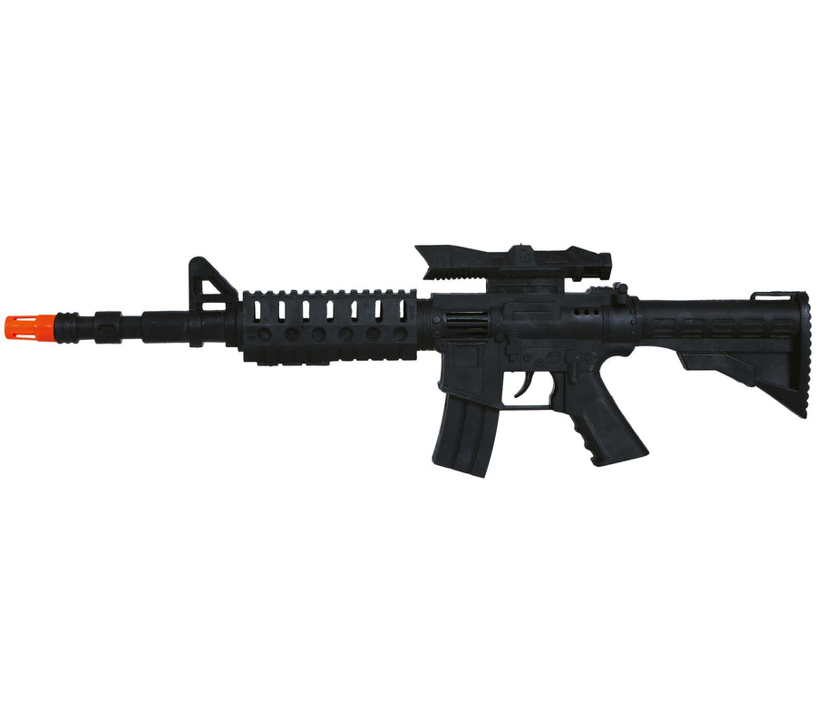 GP17114 – Militär Ausrüstung Karneval Schwarz Gewehr – Farbe: Schwarz, Ansicht 2