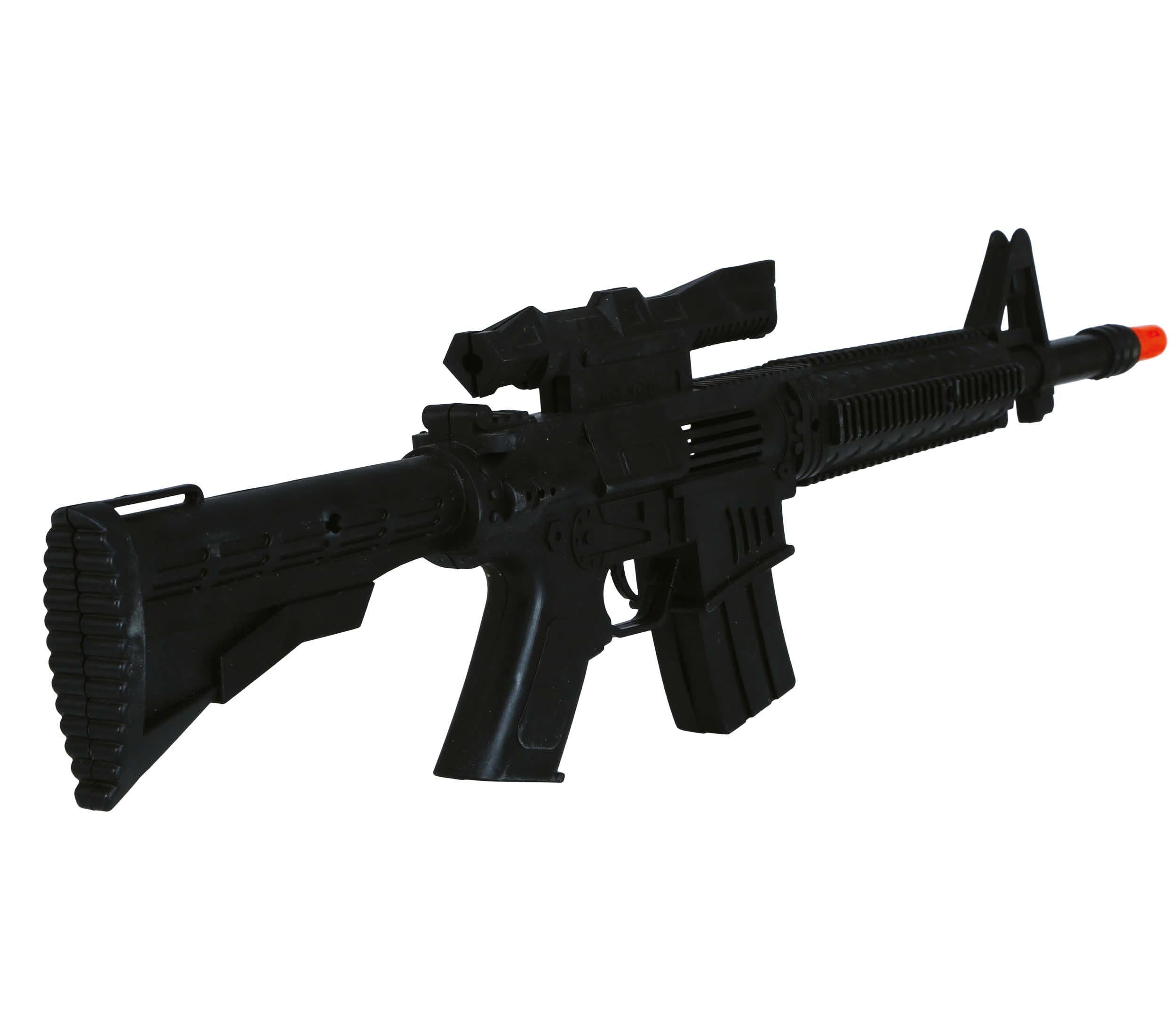 GP17115 – Polizei Militär Spielzeugwaffe Karneval – Farbe: Schwarz