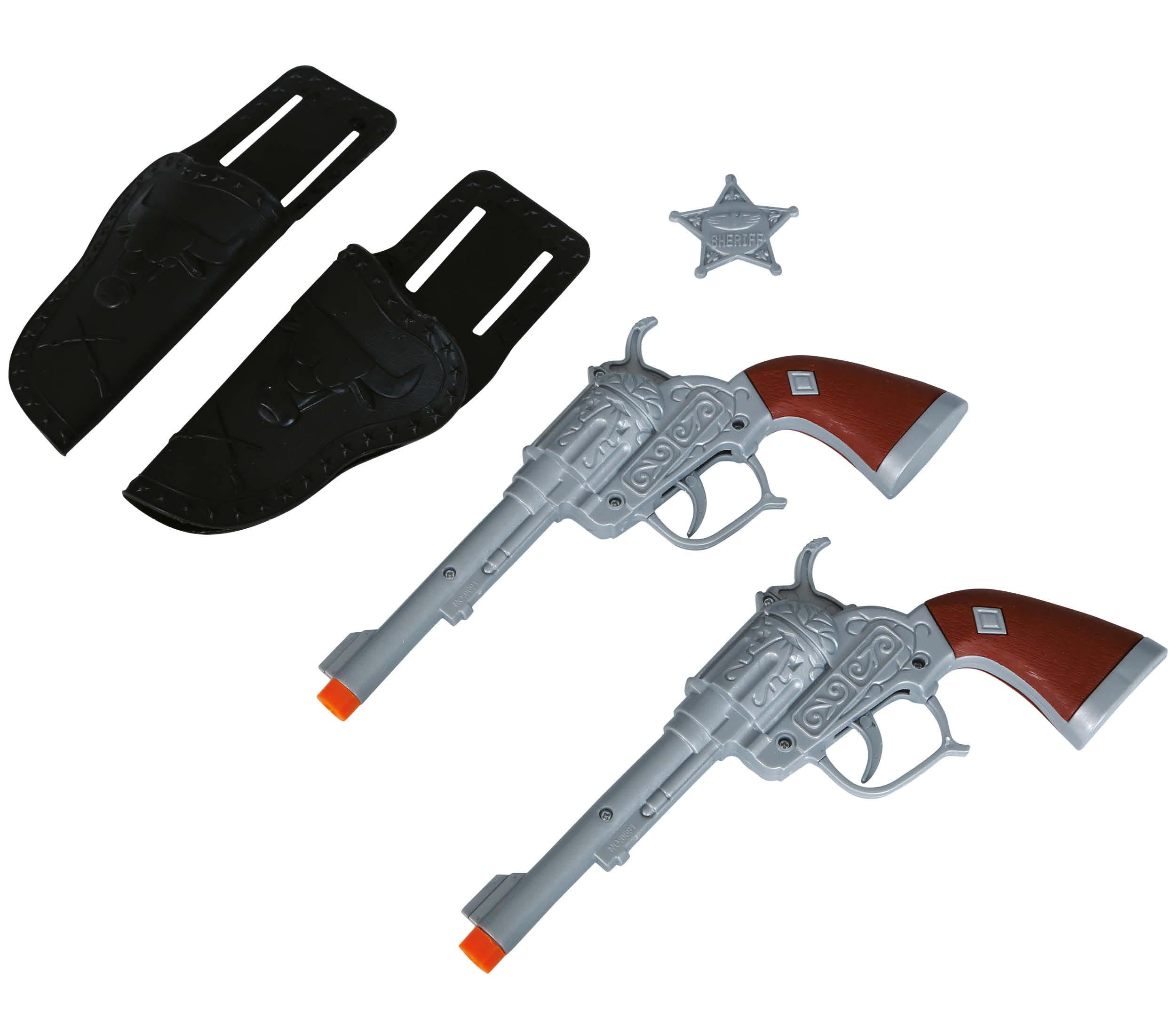 GP17117 – Cowboy Sheriff Karneval Set Pistolen – Farbe: Schwarz