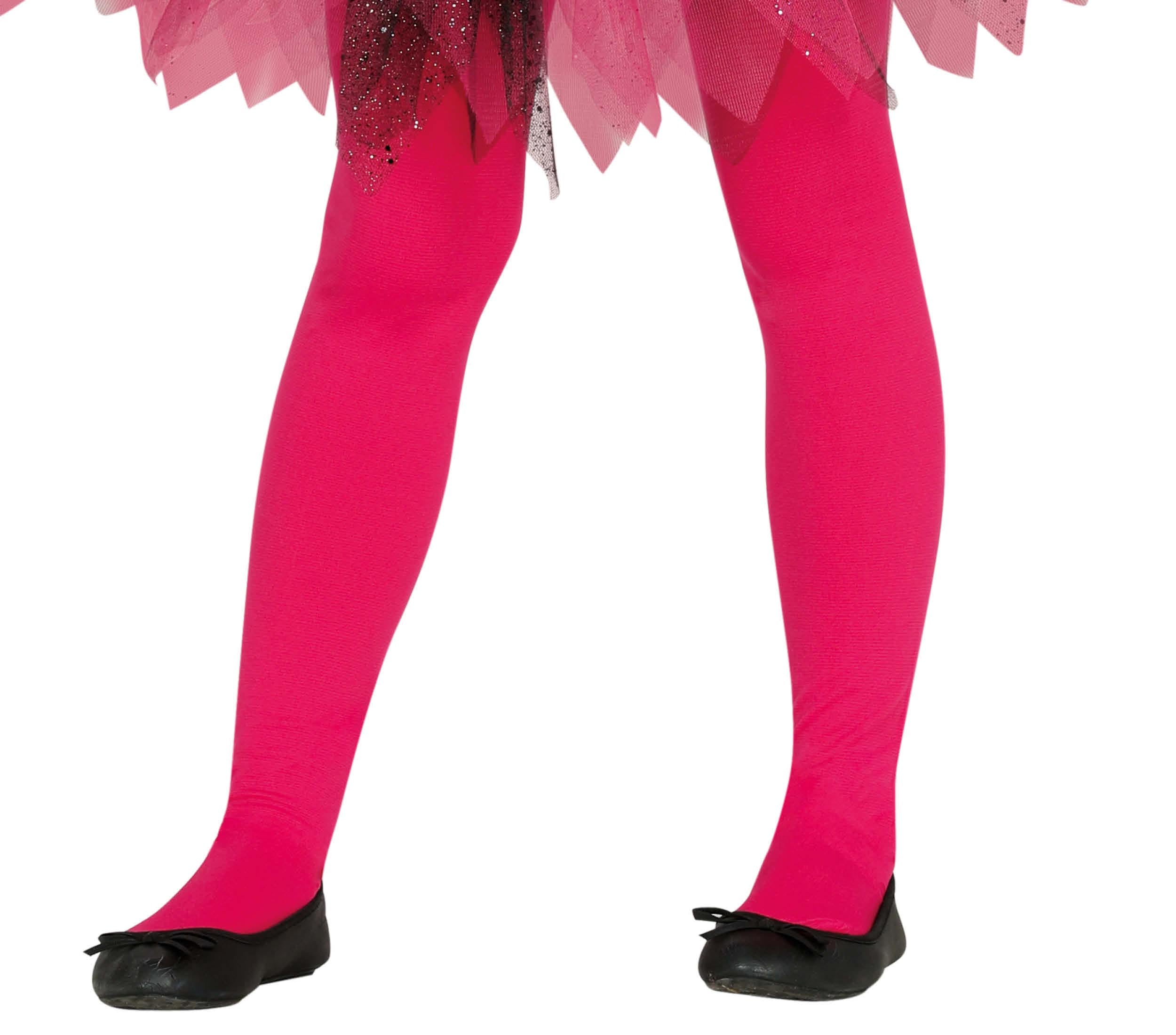 GP17214 – Halloween Pink Strumpfhosen Kostüm – Größe: 7 - 12 Jahre – Farbe: Pink